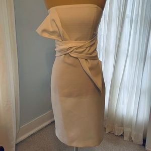 DO+BE White short strapless dress Size small